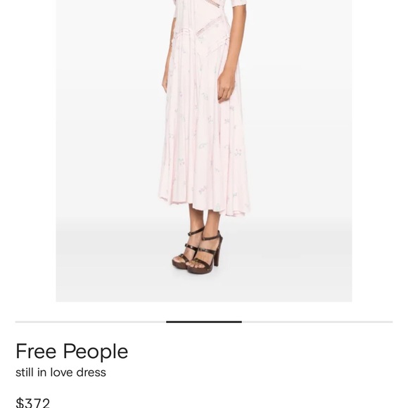 Free People Pink Floral Maxi Dress Size 12 - Picture 12 of 14